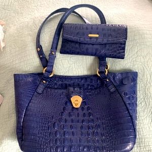 Brahmin shoulder bag with matching wallet